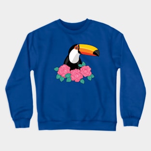 Floral Toucan Crewneck Sweatshirt